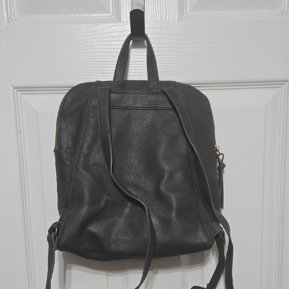 Universal Thread Gray Vegan Leather Backpack - Picture 3 of 5